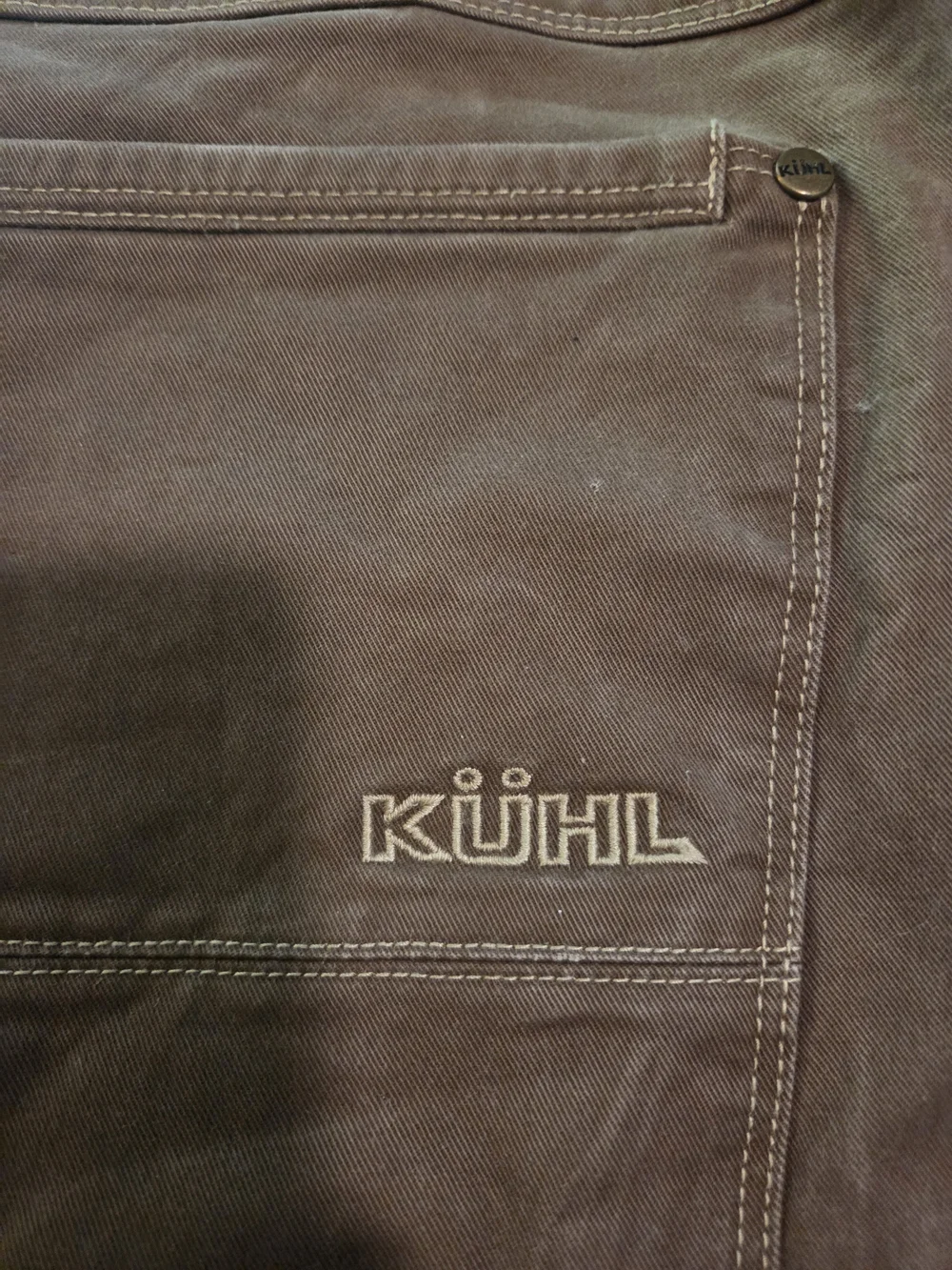 KÜHL RYDR Brown Outdoor Utility Pants - Back Pocket Detail